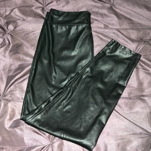 Leather Look Skinny Leggings Pants